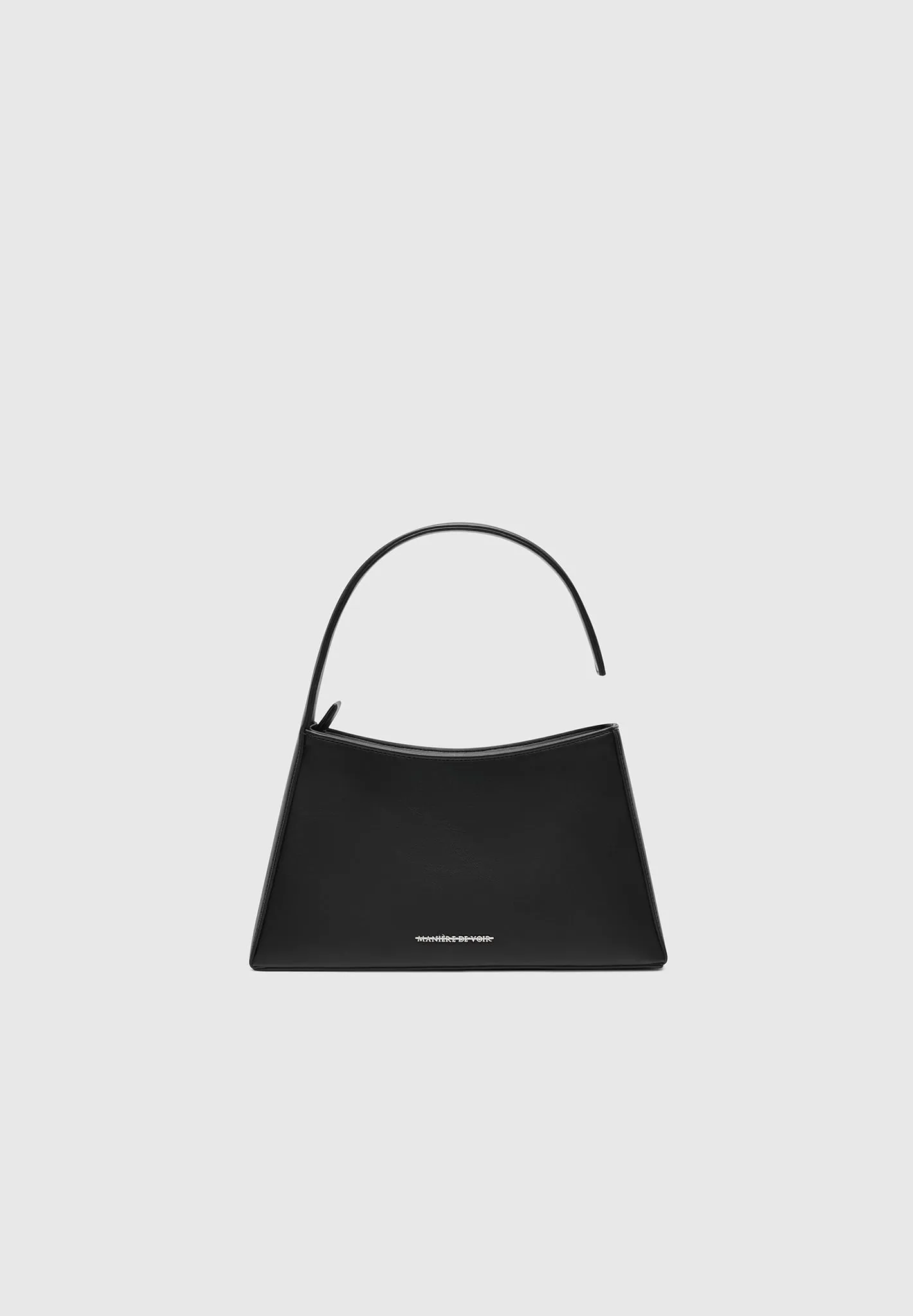 Leather Ghost Strap Bag - Black