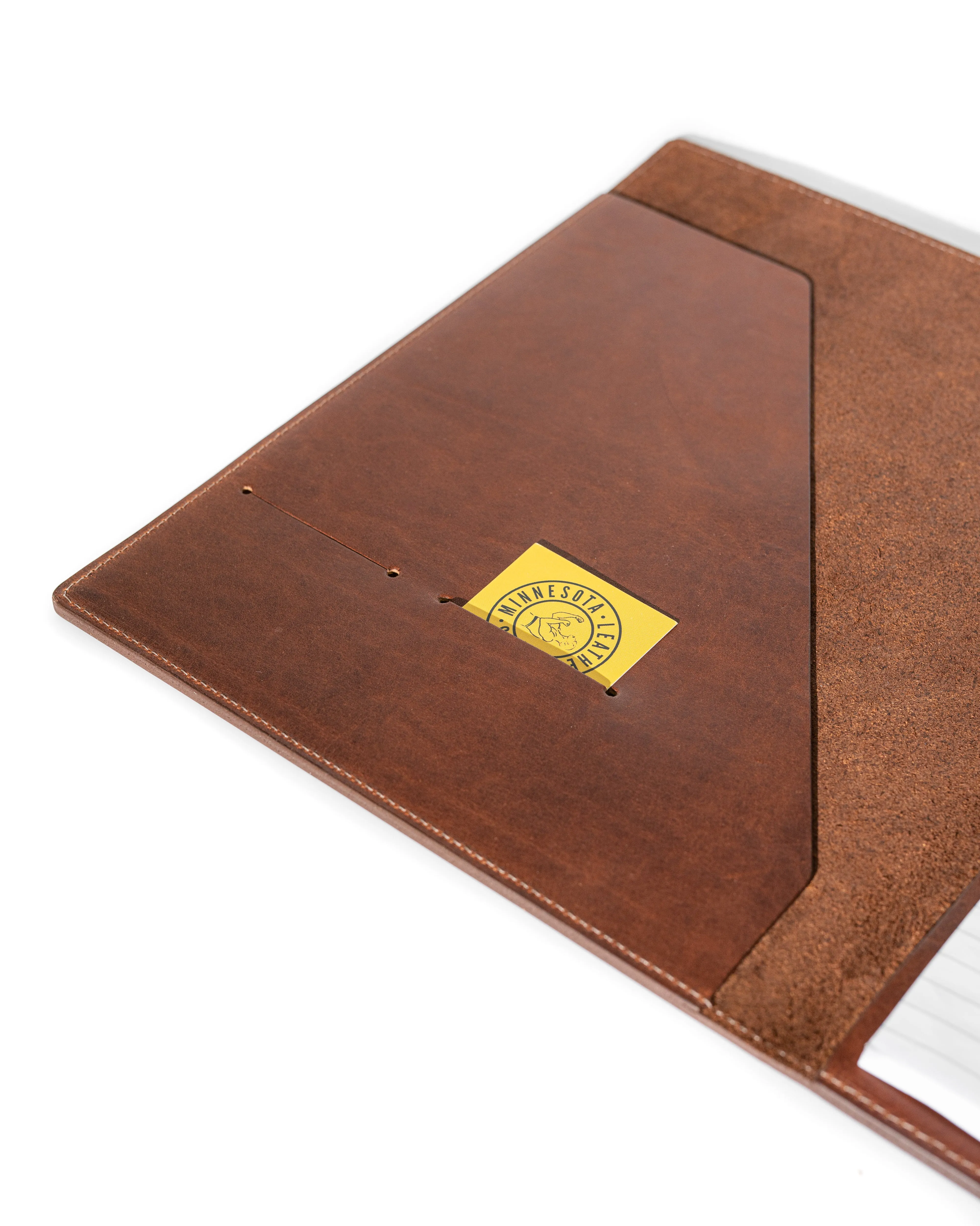 Leather Padfolio - Saddle Tan