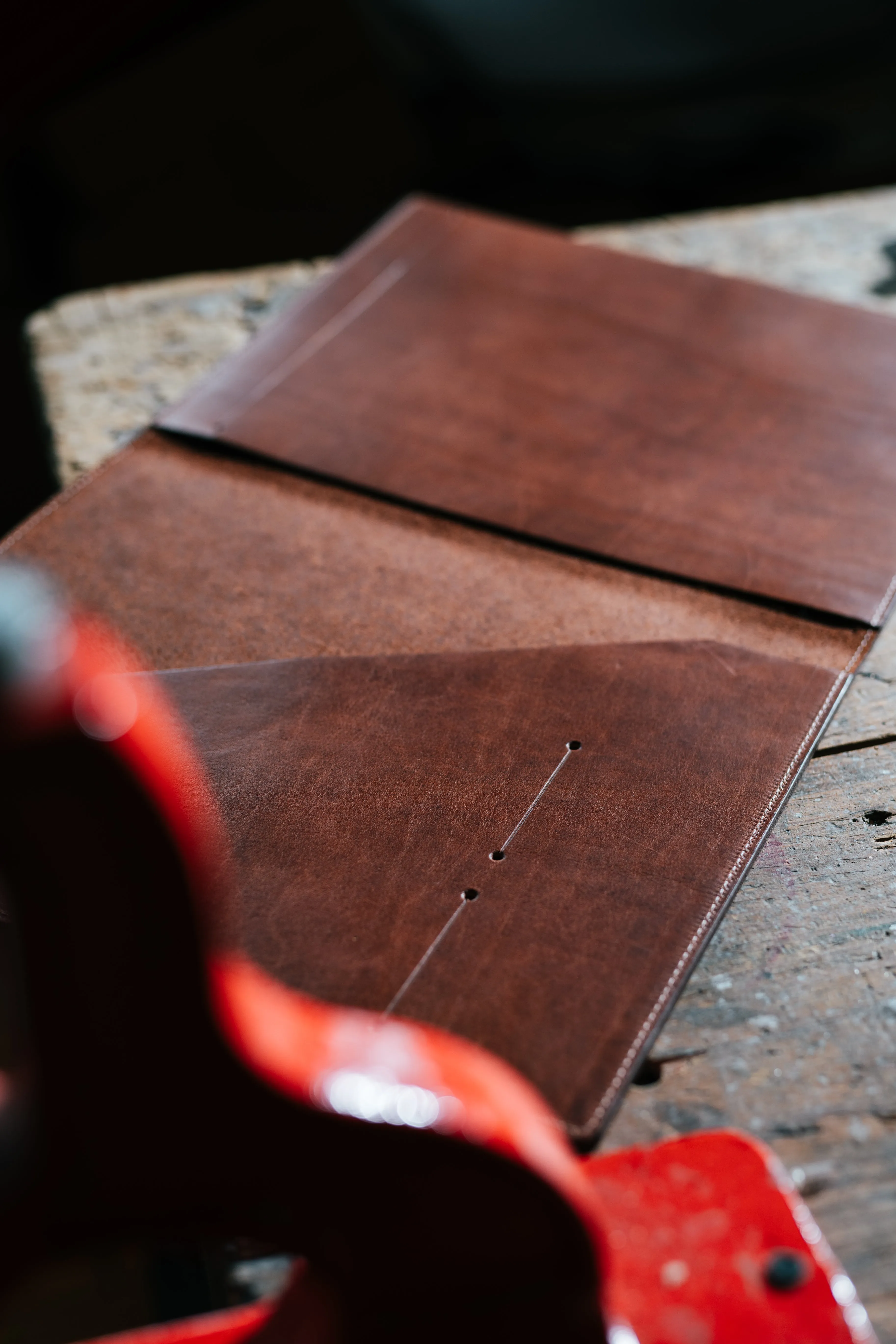 Leather Padfolio - Saddle Tan