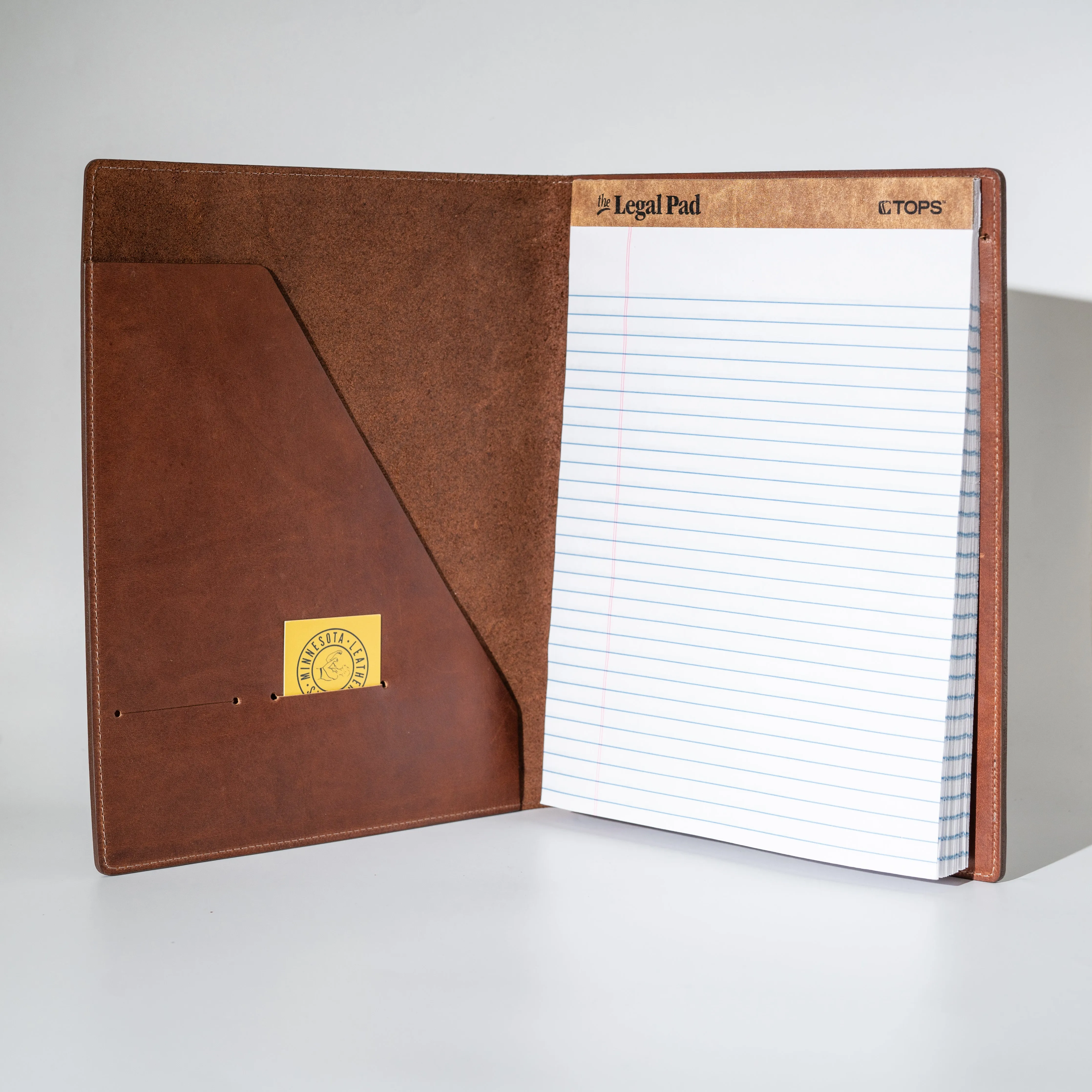 Leather Padfolio - Saddle Tan