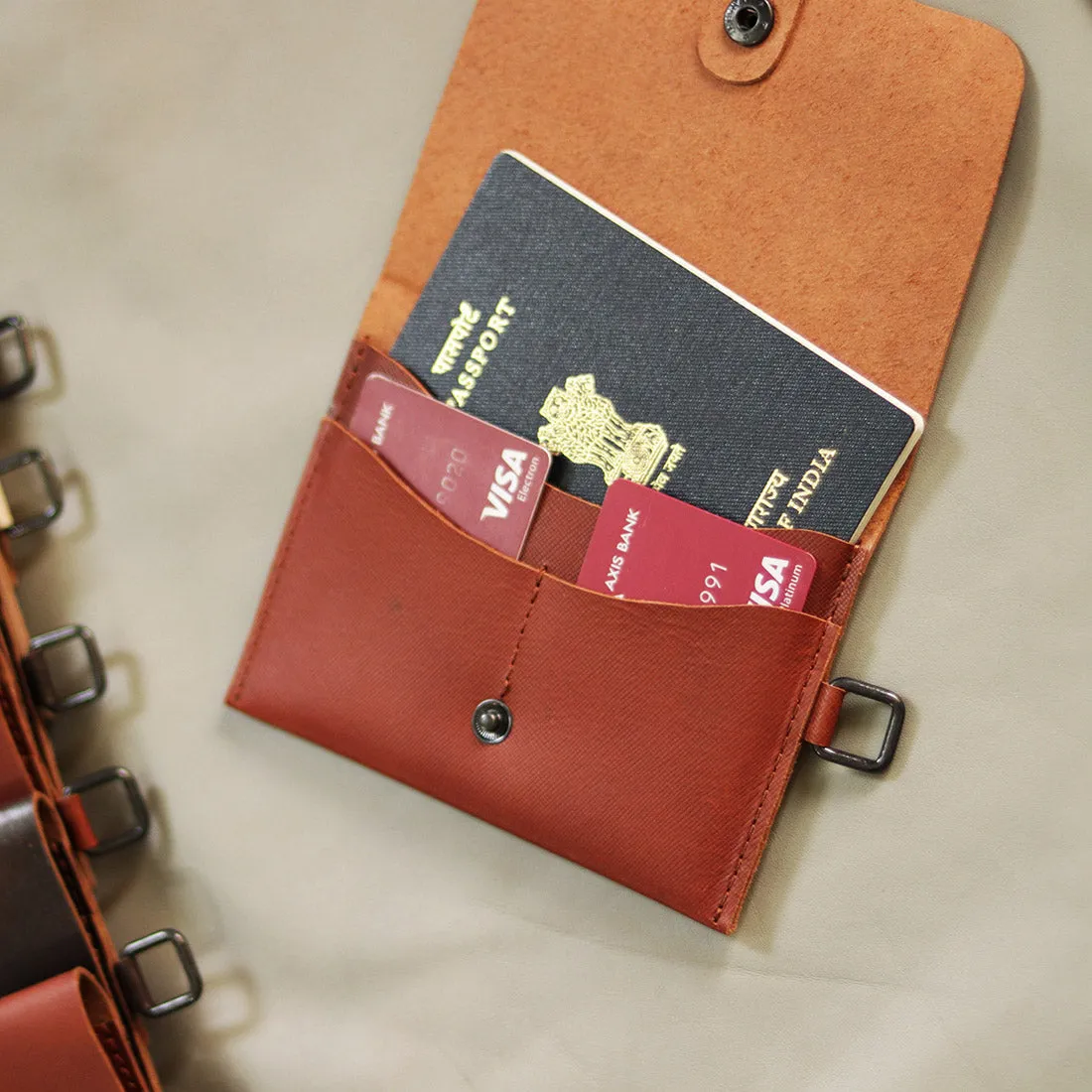 Leather Passport & Card Holder