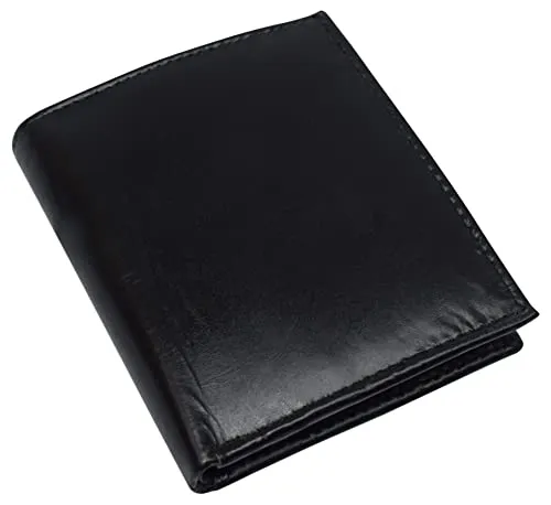 Leather Wallets for Men Bifold Multi Card ID Wallet with Coin Pouch