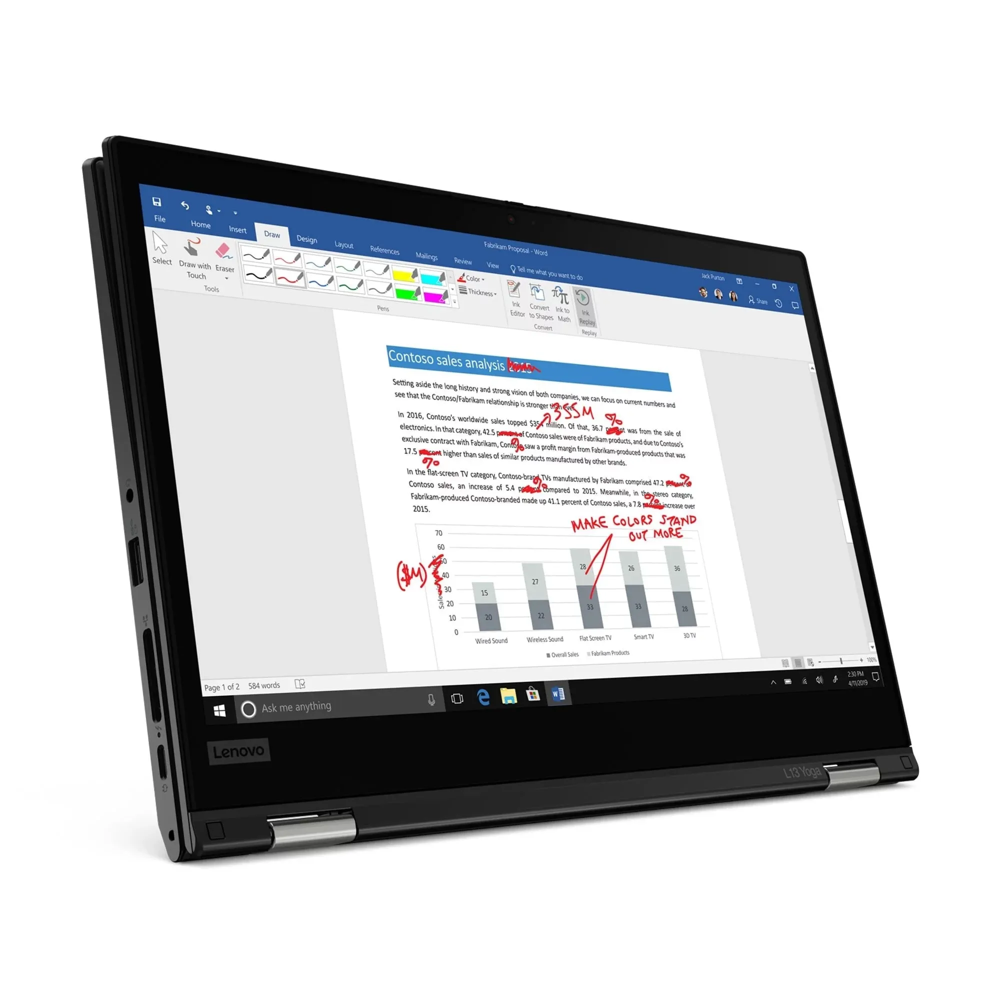 Lenovo ThinkPad L13 Yoga 2in1 20VK-S0MJ00 Core i7-1165g7 Iris Xe Flip-Touch Laptop (Brand New)