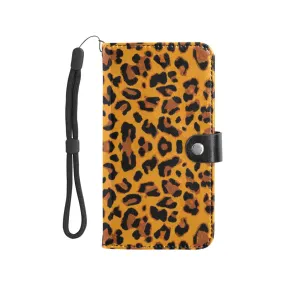 Leopard Flip Leather Purse for Mobile Phone