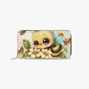 Long Type Zipper Purse, Bee, awd-669