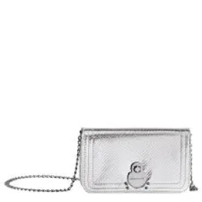 Longchamp - Le Cavalcade Wallet with Chain in Silver