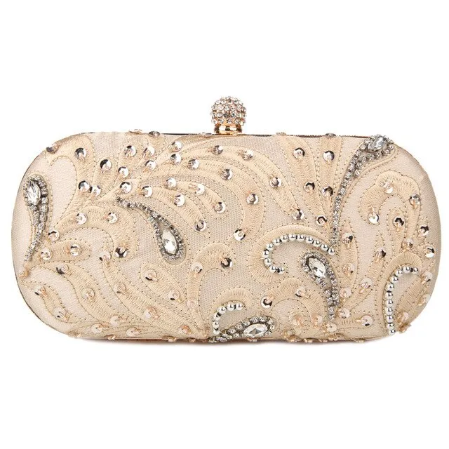 Luxury Evening Bags Fashion Full Dress Day Clutch  Handmade Purse