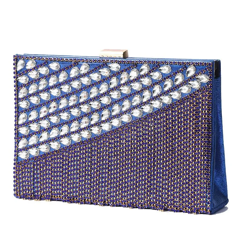 Luxy Moon Ladies Tassel Rhinestone Evening Clutch Bag