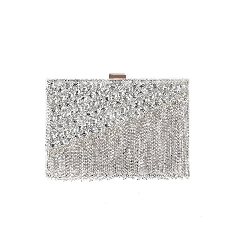 Luxy Moon Ladies Tassel Rhinestone Evening Clutch Bag