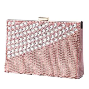 Luxy Moon Ladies Tassel Rhinestone Evening Clutch Bag