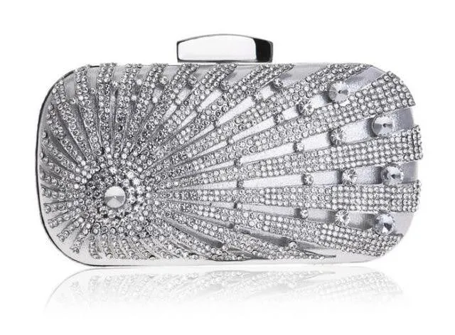 Luxy Moon Rhinestone Evening Bags Diamond Beaded Clutch