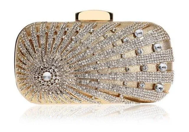 Luxy Moon Rhinestone Evening Bags Diamond Beaded Clutch