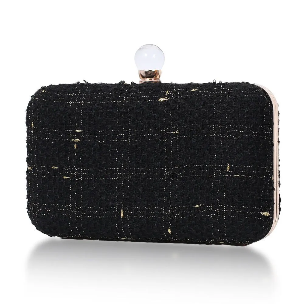 Luxy Moon Women Rectangle Woven Clutch Purse