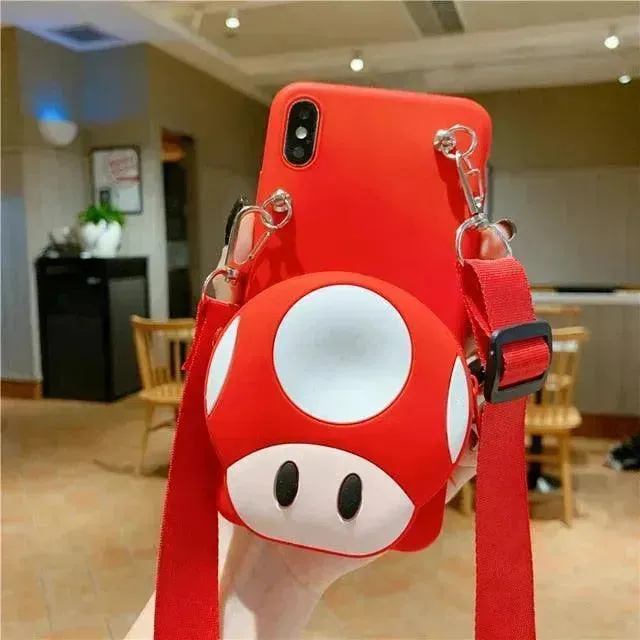 Mario & Mushroom Phone Case (For iPhone)