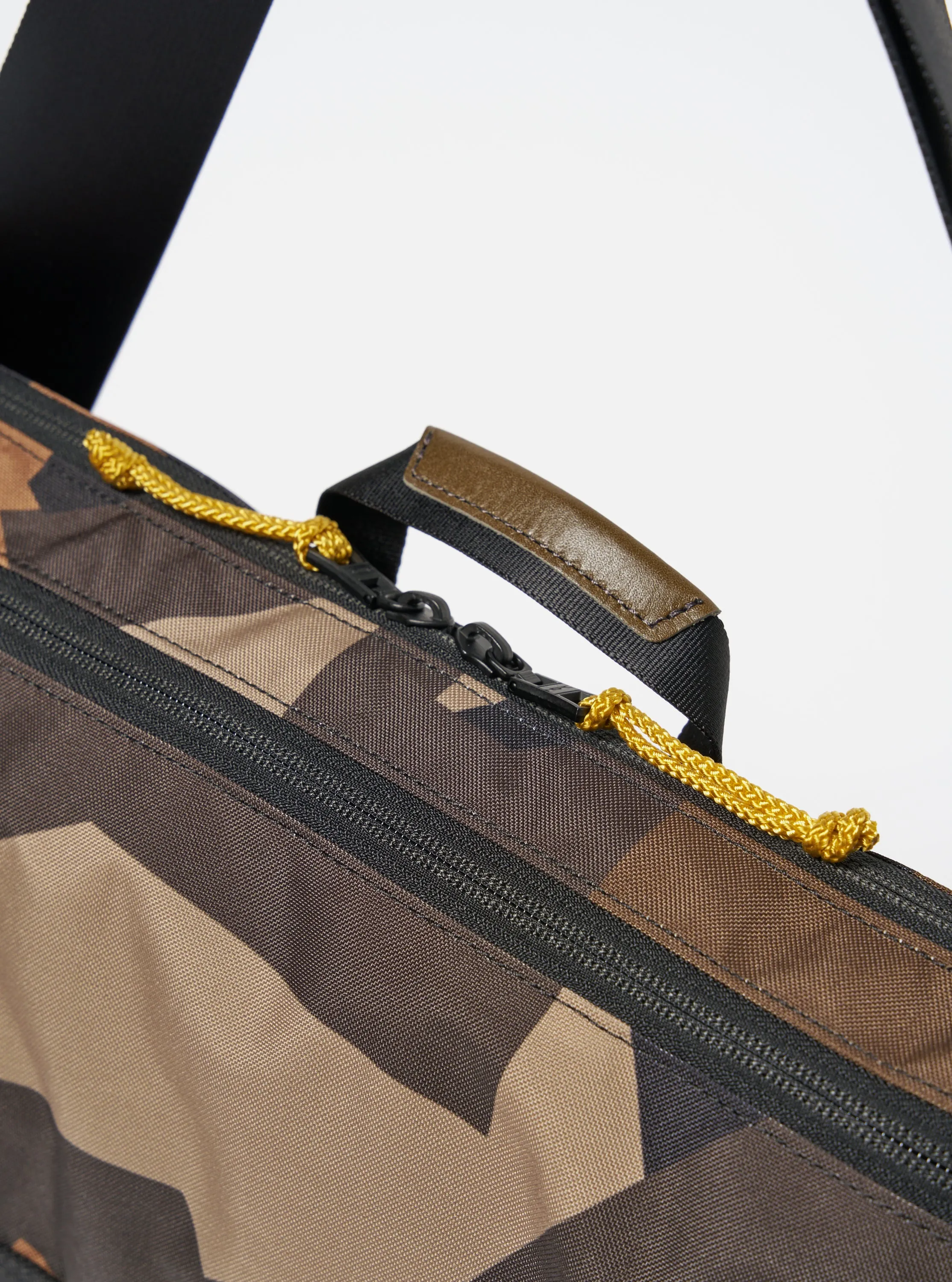 master-piece x Universal Works Courier Bag in Camo Recycled Tech Canvas