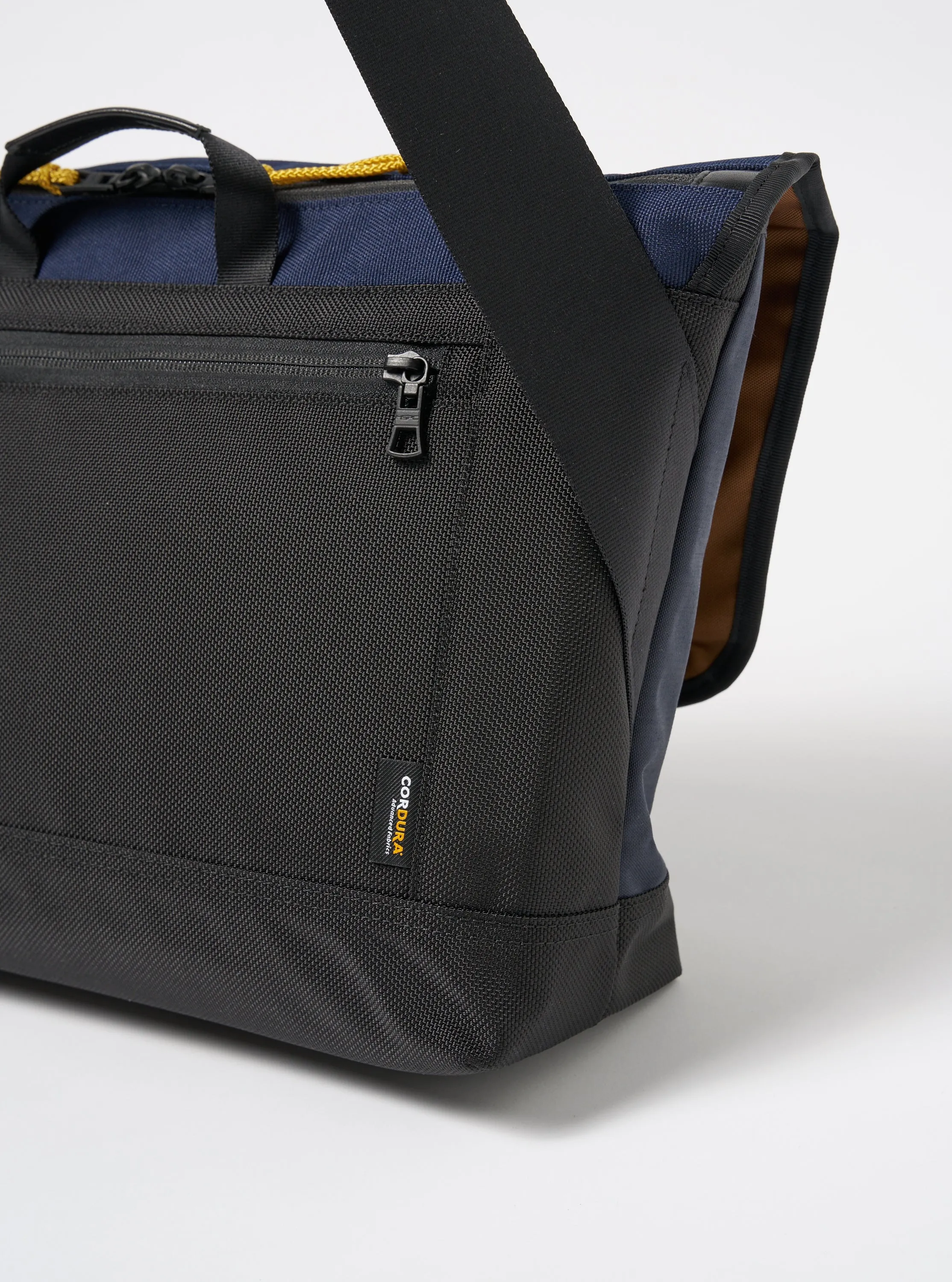 master-piece x Universal Works Courier Bag in Navy Recycled Tech Canvas