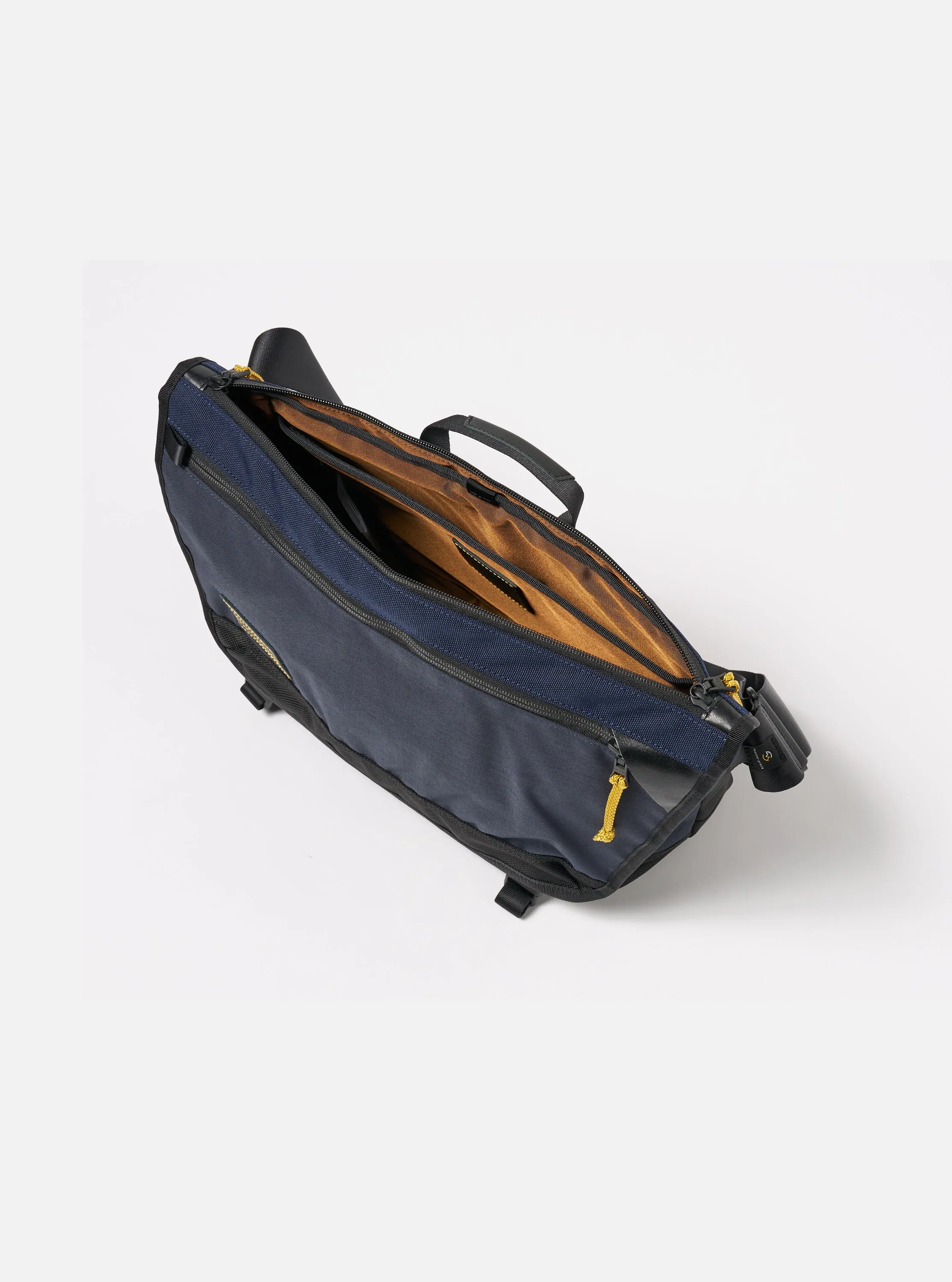 master-piece x Universal Works Courier Bag in Navy Recycled Tech Canvas