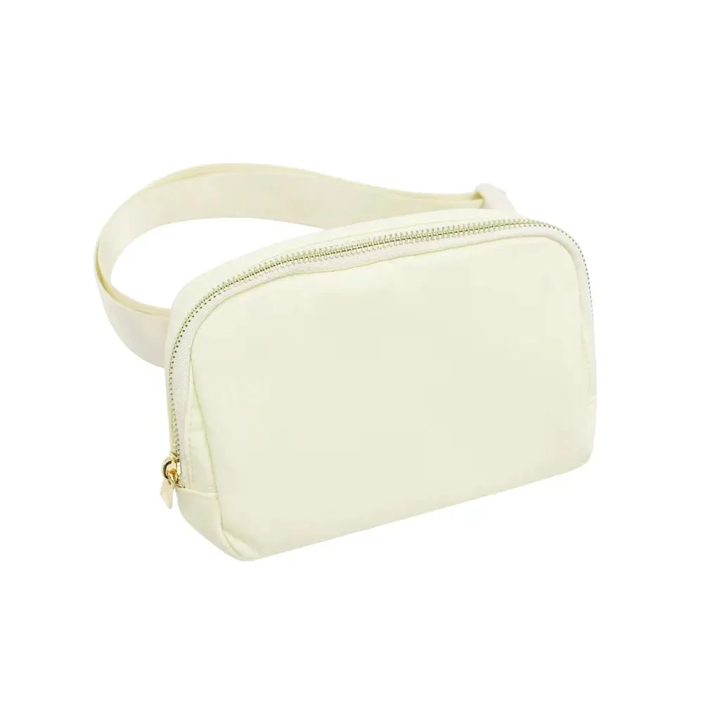 Mavi Bandz Varsity Waist Bag: Ivory