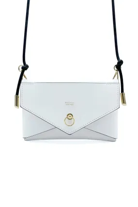 Medium Envelope White Leather Purse