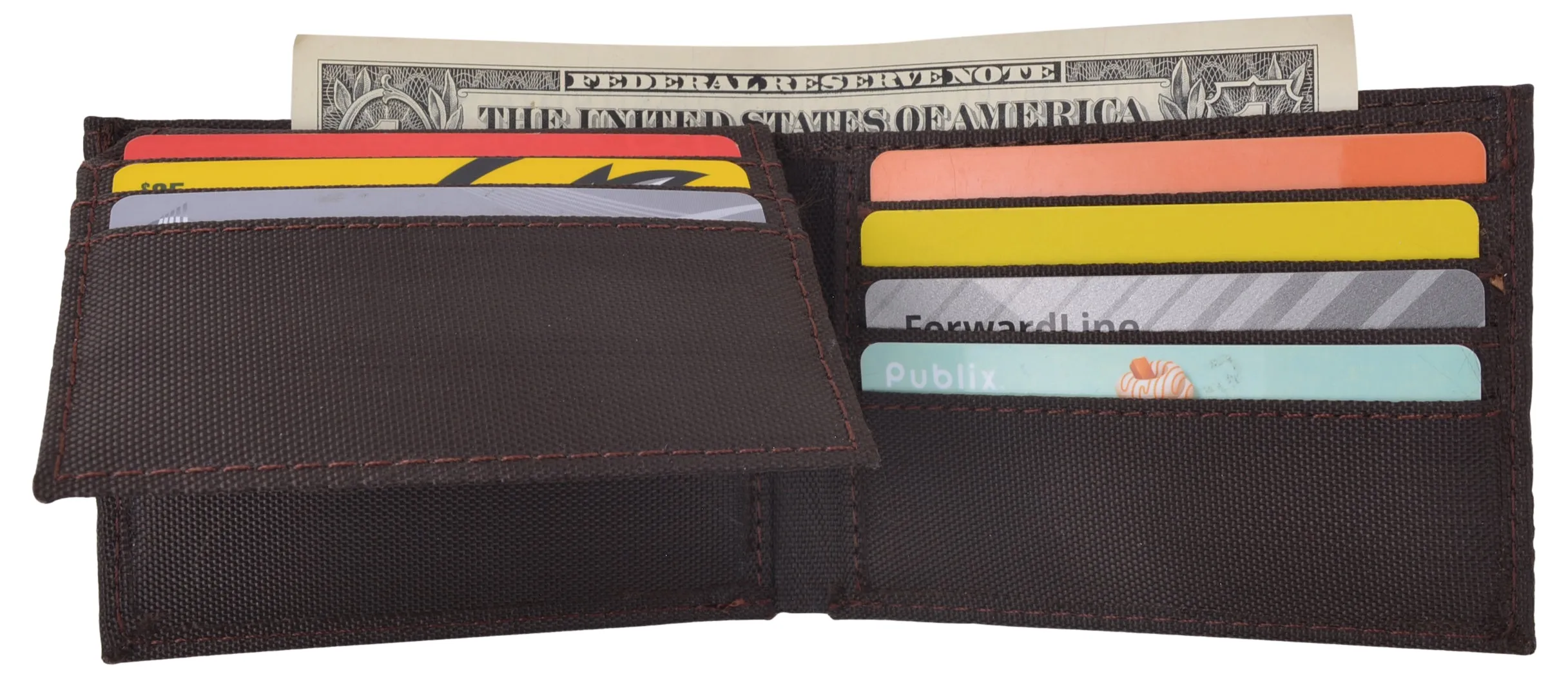 Men's Nylon Slim Classic Bifold Wallet in Colors Thin Wallets for Boys T100