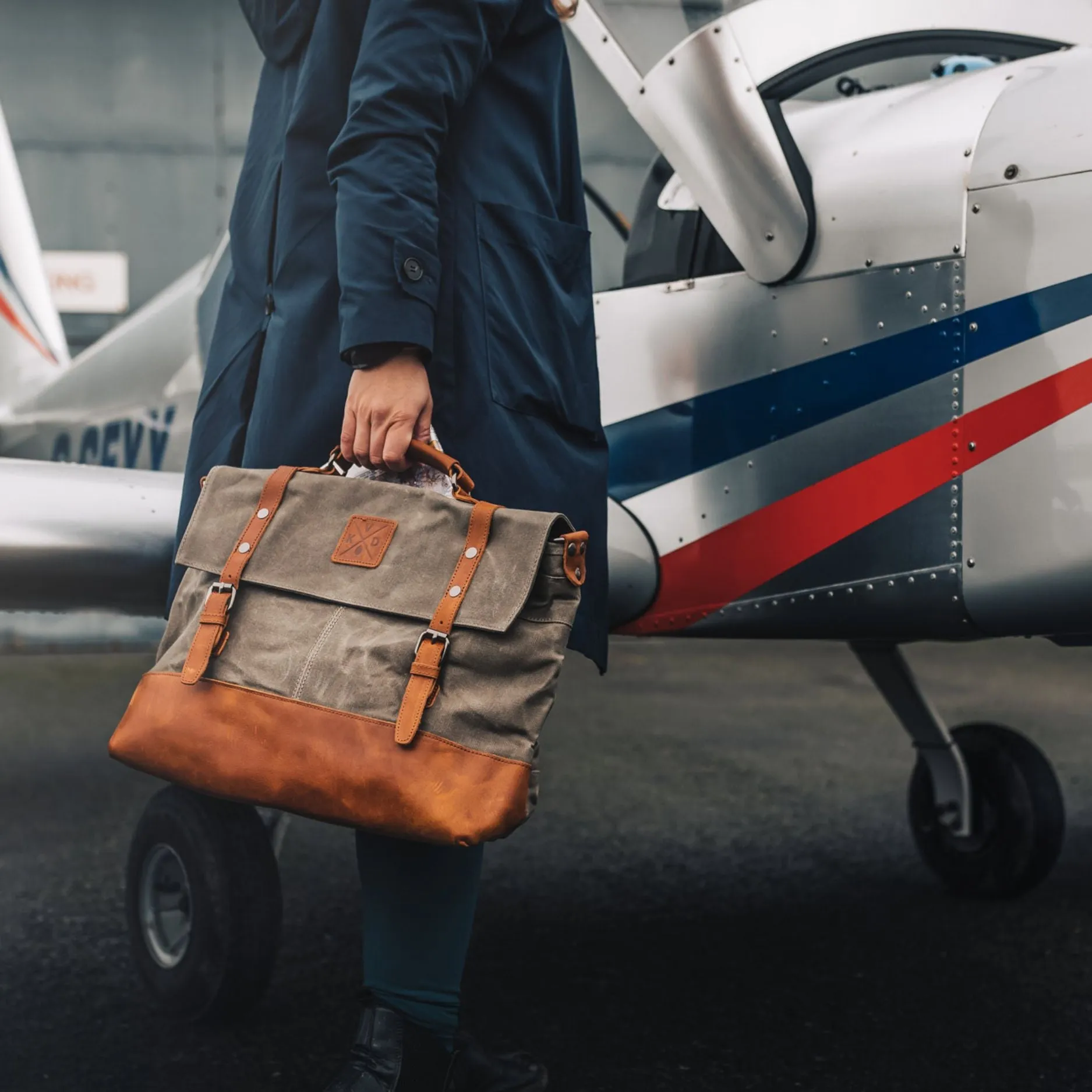 Mersey - Waxed Canvas Messenger Bag