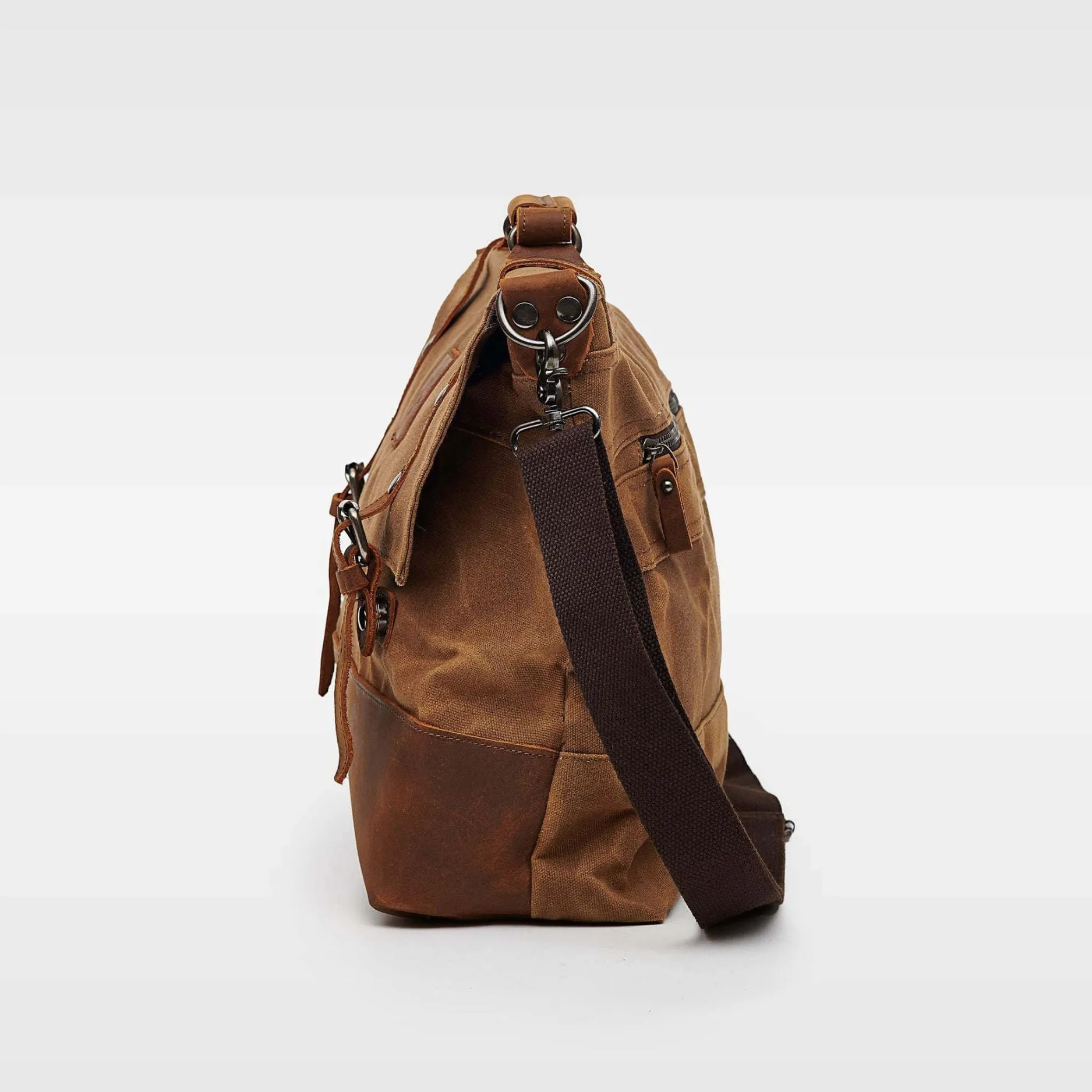 Mersey - Waxed Canvas Messenger Bag