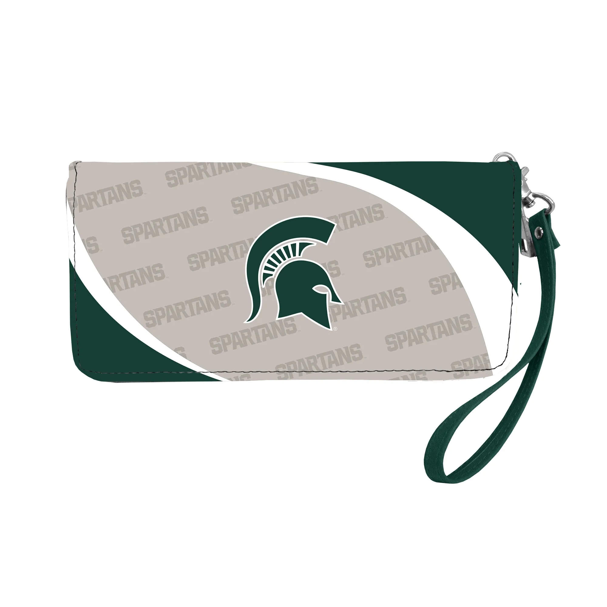 Michigan State University Curve Zip Organizer Wallet