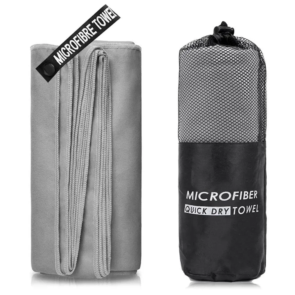 Microfiber Travel Towels Fast Drying Towel with Carry Bag and Quick-snap Hang Loop for Camping Beach Gym Backpacking