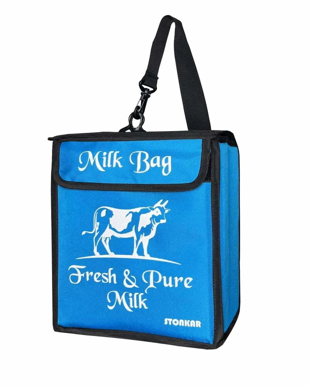 Milk Bag for Door | Thermal Insulated and Cooler Bag | Size 10" Inch (Sky Blue)