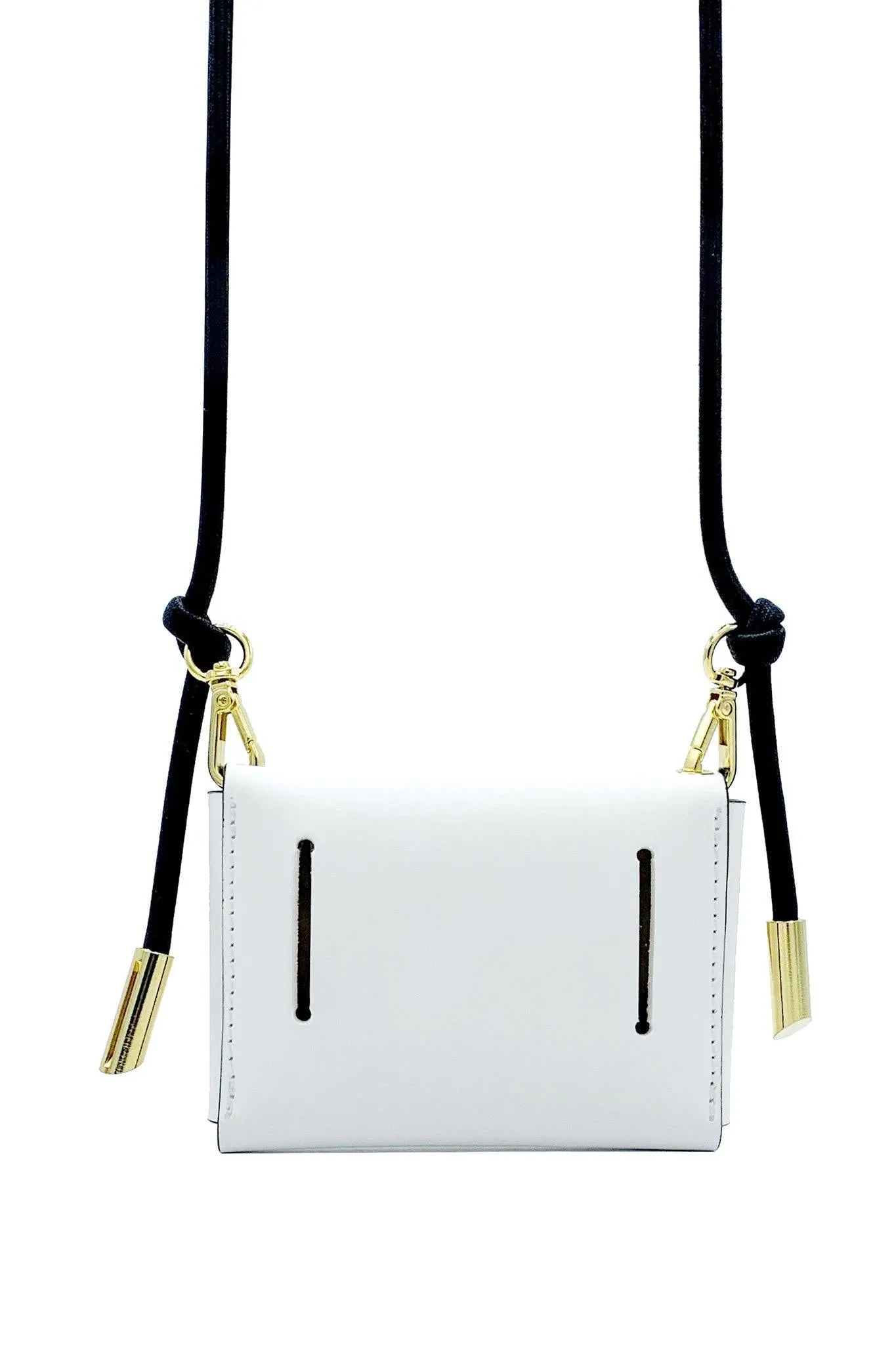 Mini Envelope White Leather Purse