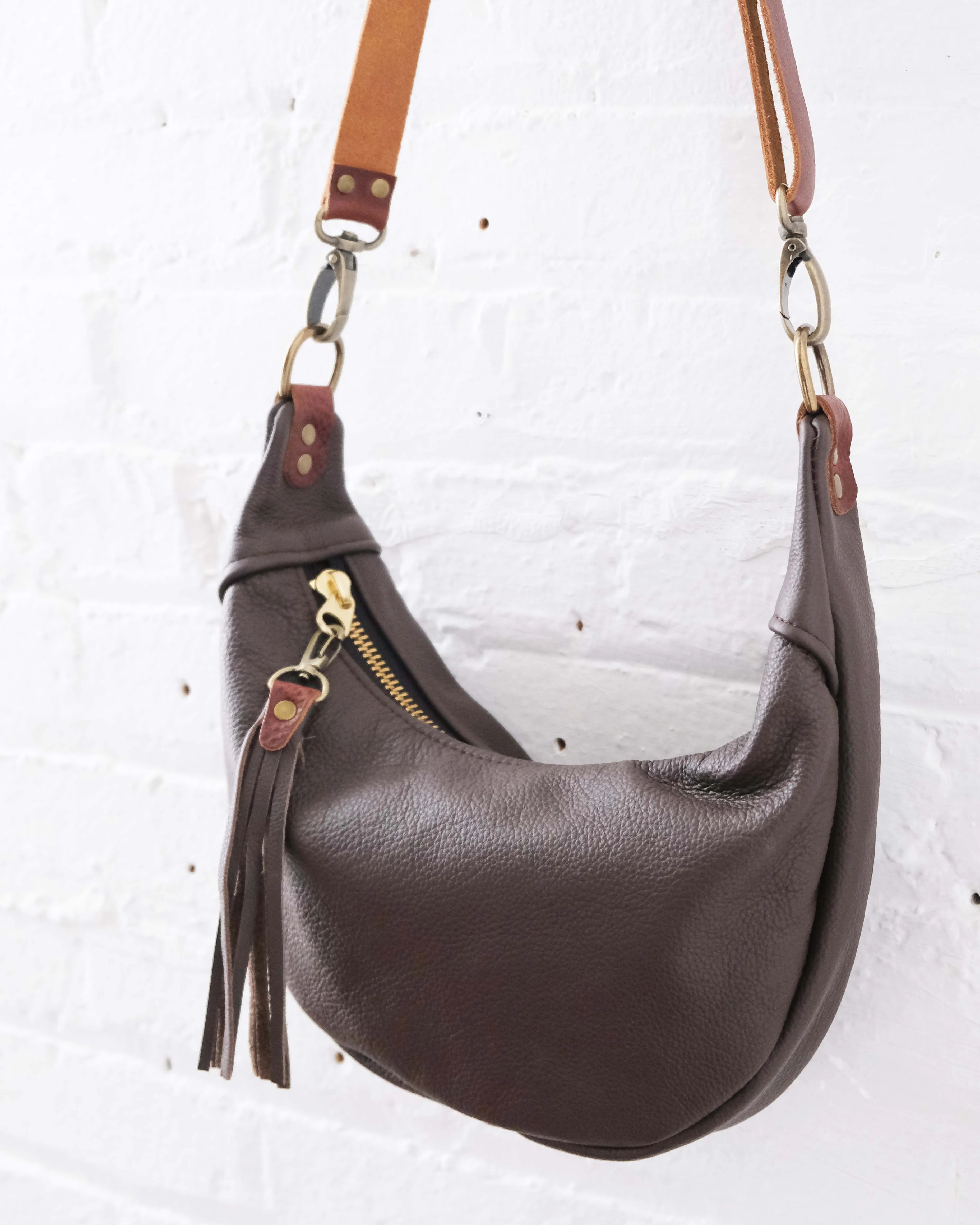 Mini Juno Bag: Dark Brown