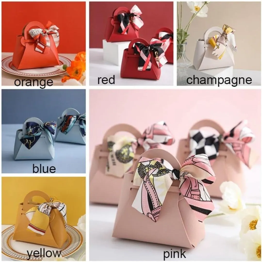 Mini Leather Gift Purse - Assorted Colors with Ribbon (Pack of 1)