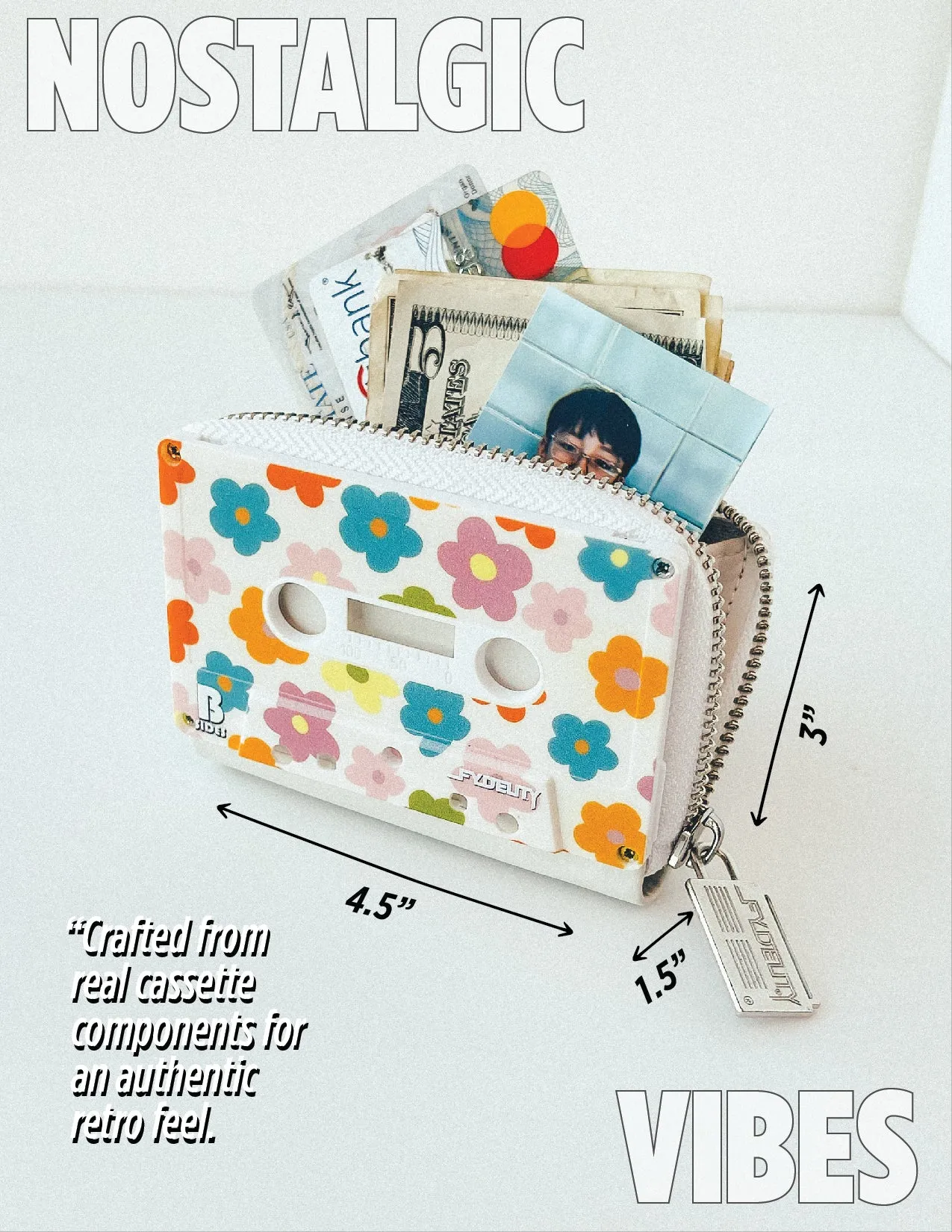 Mixtape Wallet | Multi-Poppy