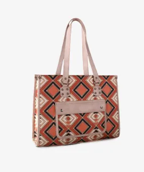 Montana West Aztec Pattern Concealed Carry Wide Tote