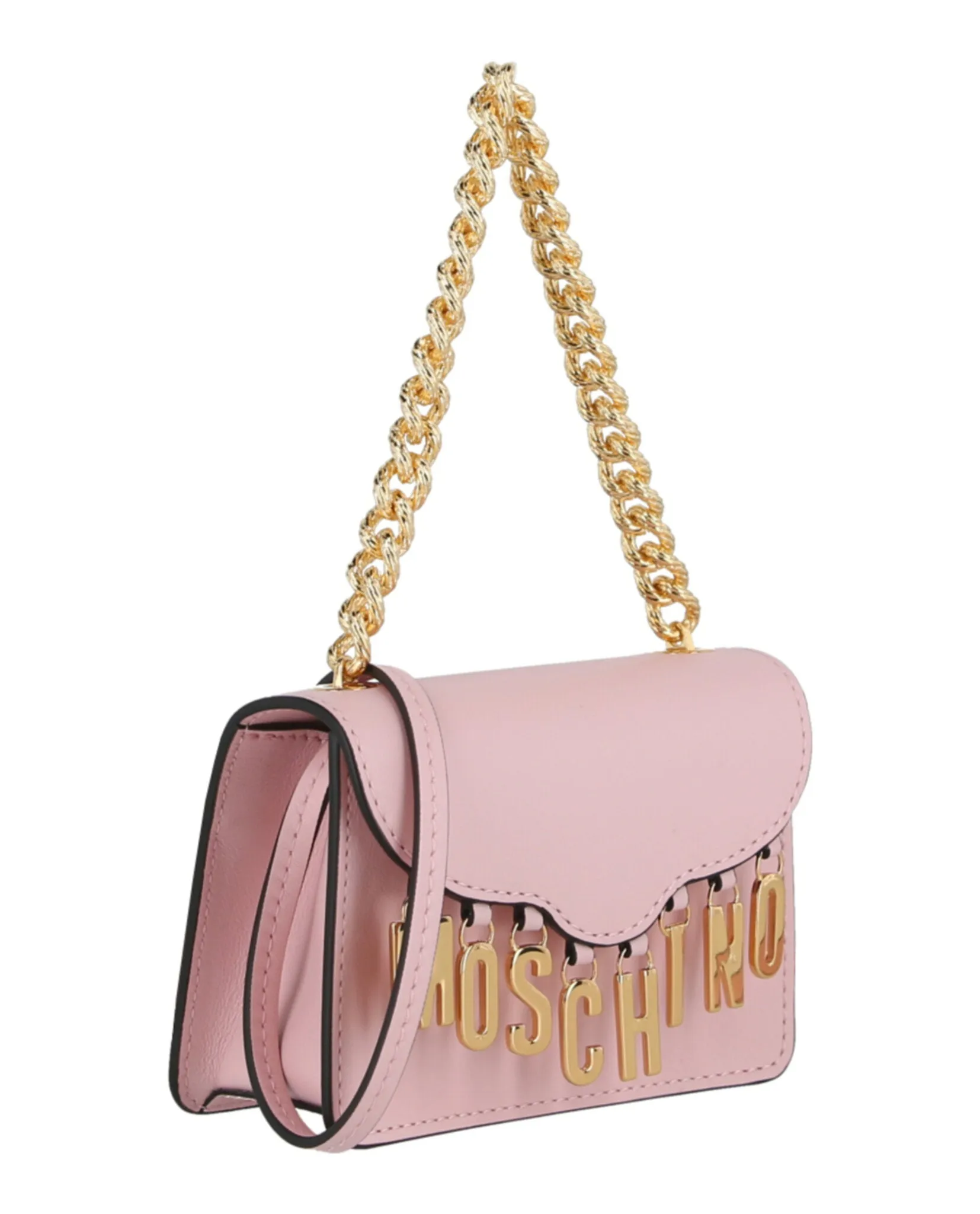 Moschino Logo Charm Mini Shoulder Bag