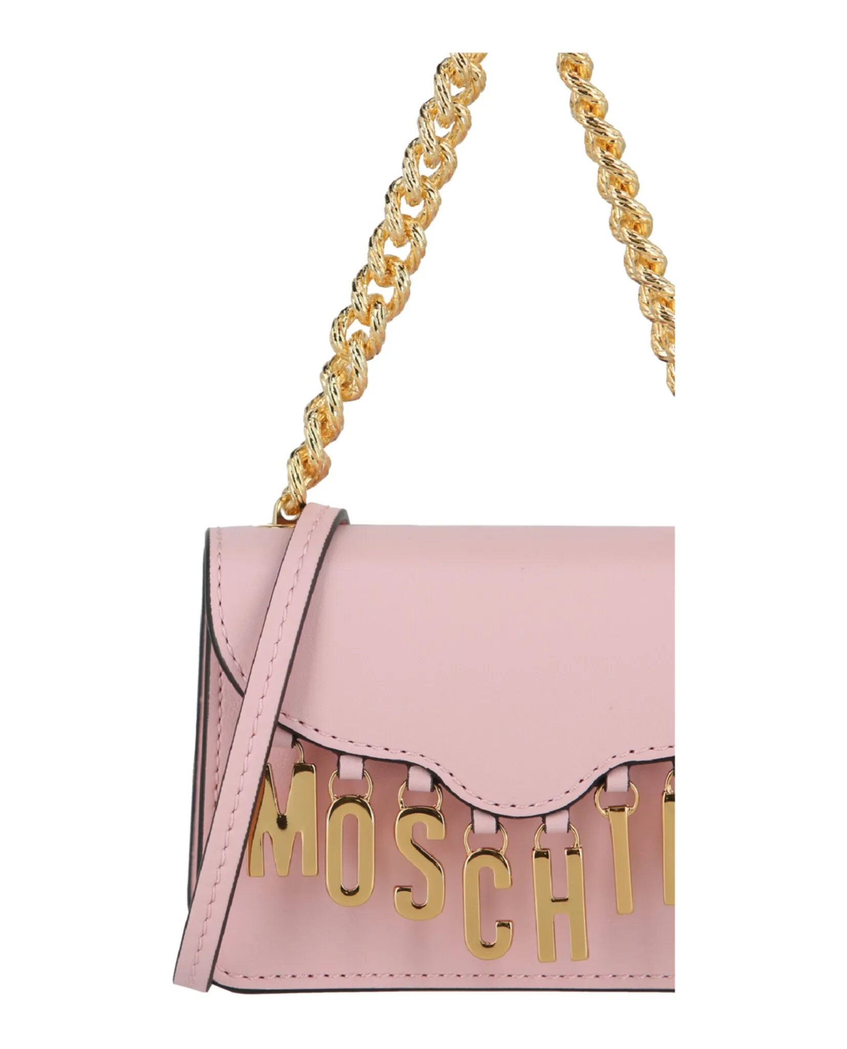 Moschino Logo Charm Mini Shoulder Bag