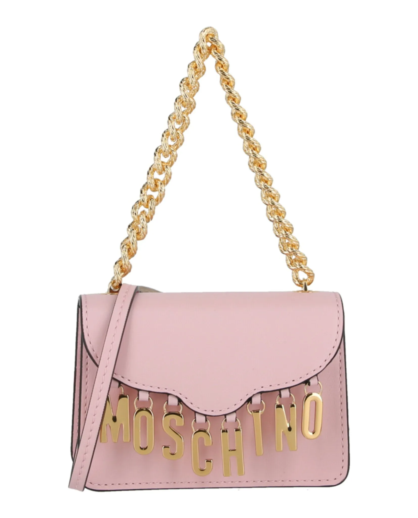 Moschino Logo Charm Mini Shoulder Bag