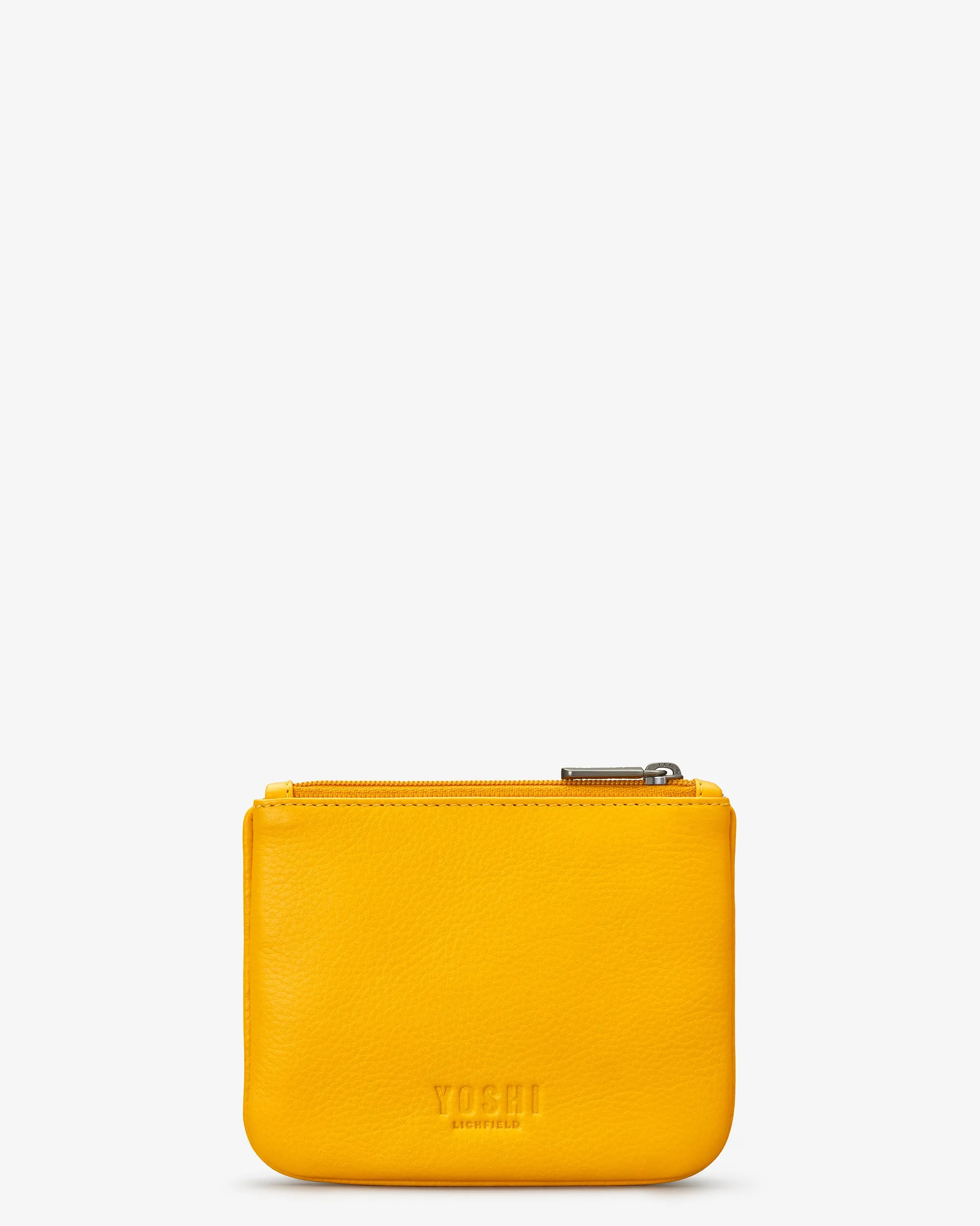 Mouse And Cheese Zip Top Leather Purse