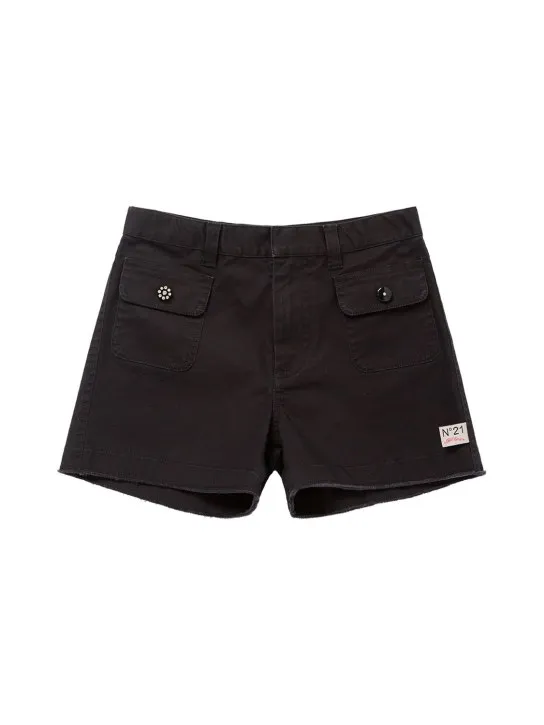 N°21   Cotton blend pocket shorts 