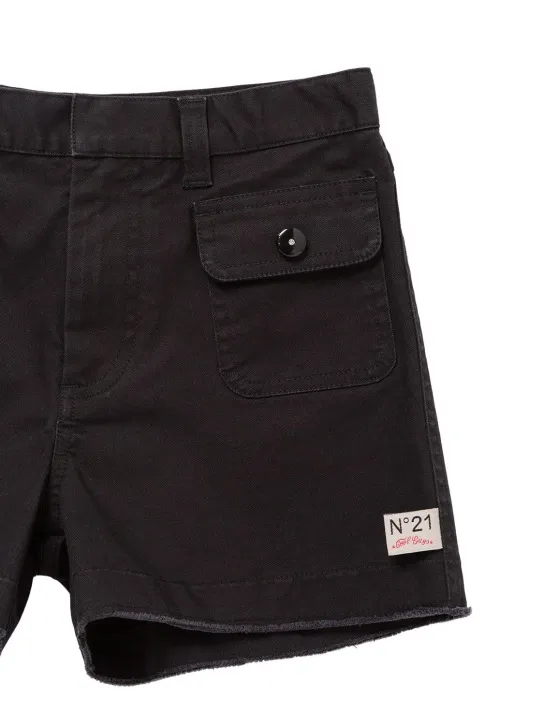 N°21   Cotton blend pocket shorts 