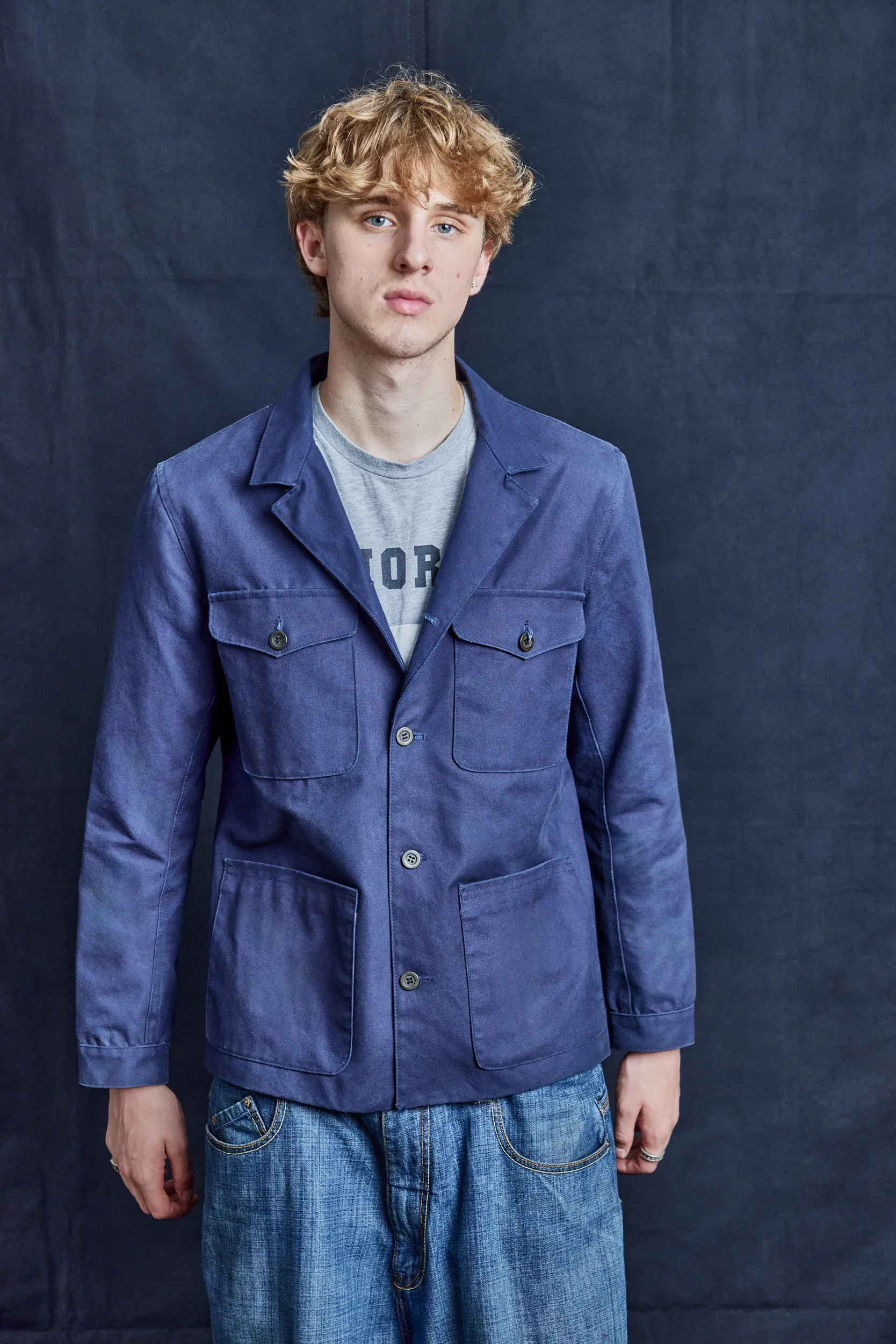 Navy Canvas Workshirt