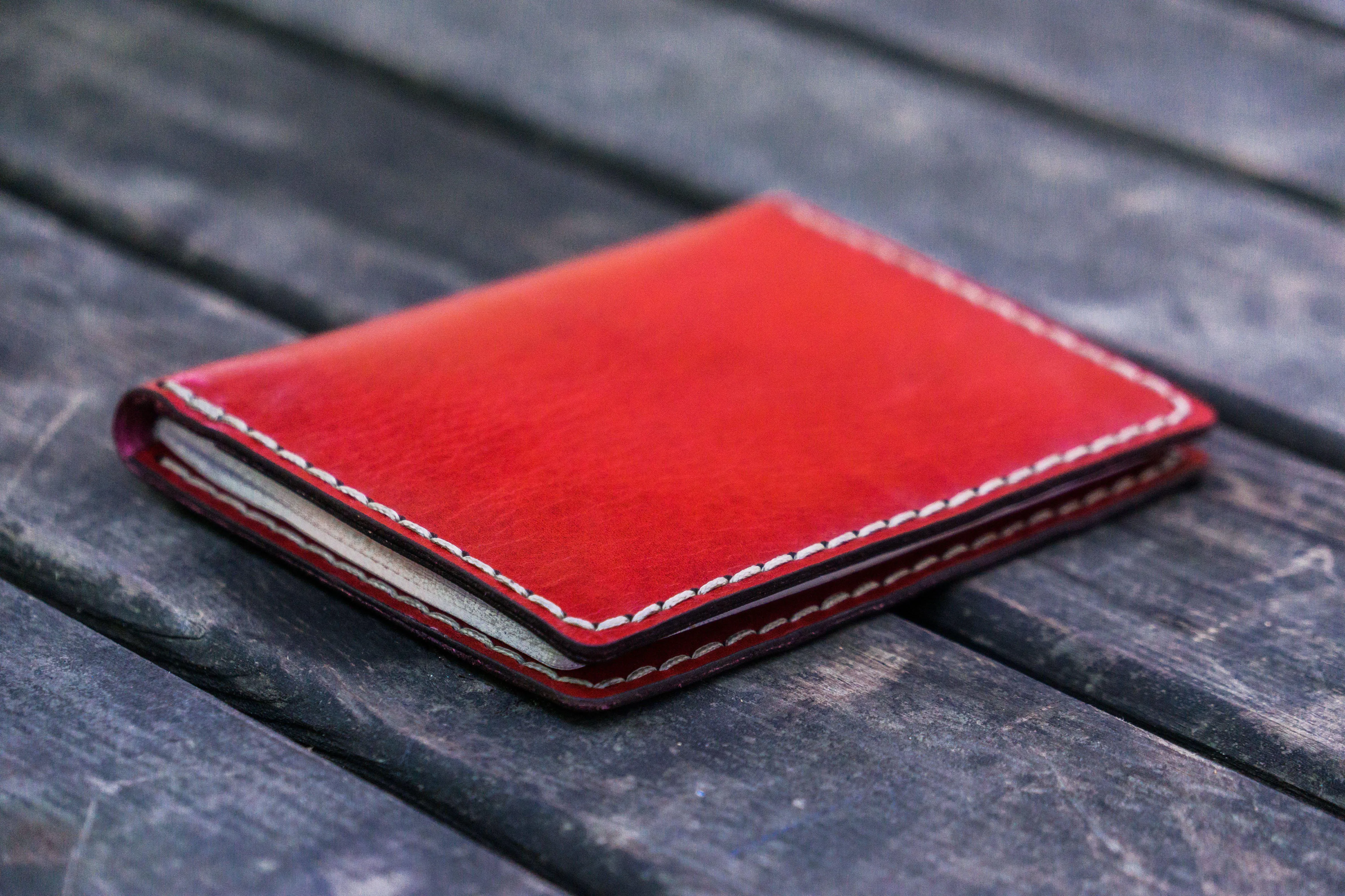 No.06 Leather Passport Holder - Red 2