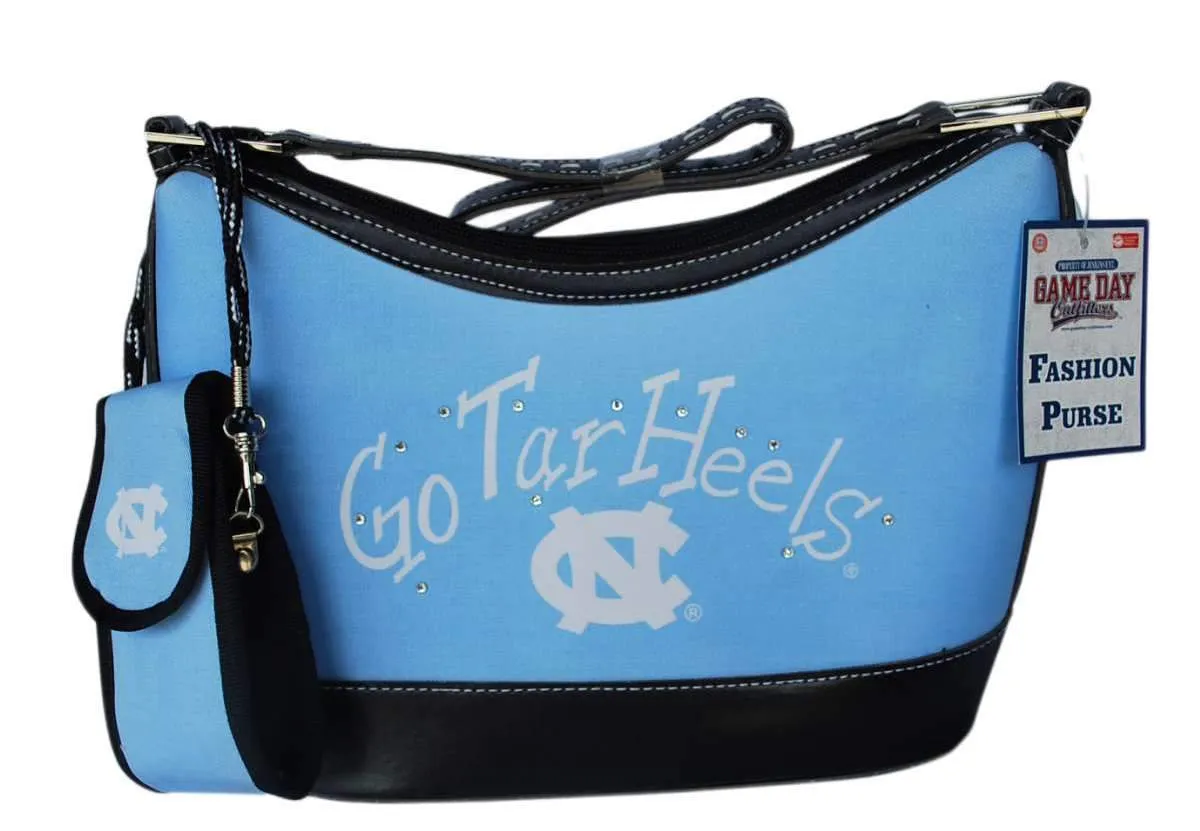 North Carolina Tar Heels Game Day Outfitters Womens Light Blue Purse 12" x 7.25"