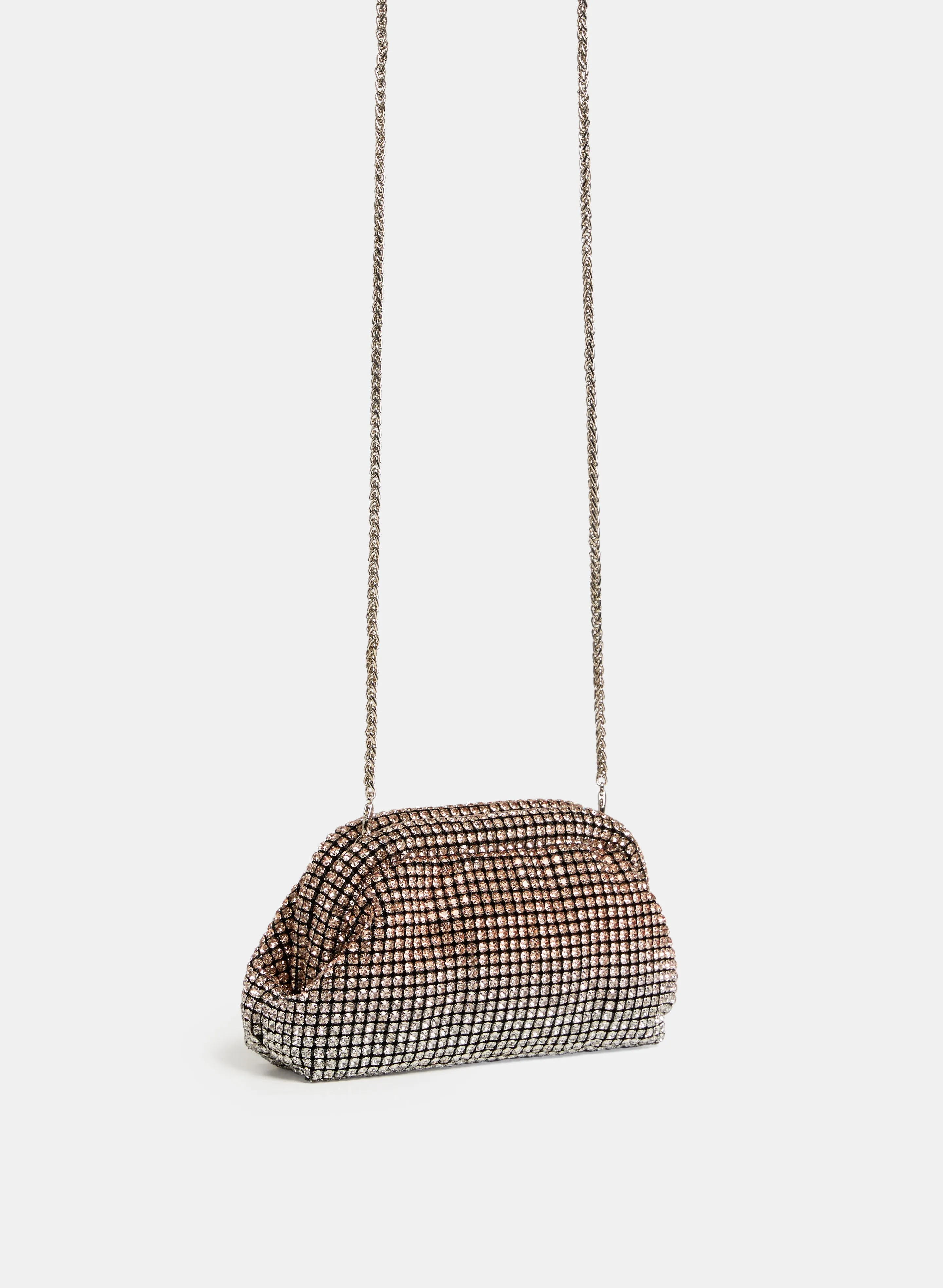 Ombre Crystal Embellished Clutch