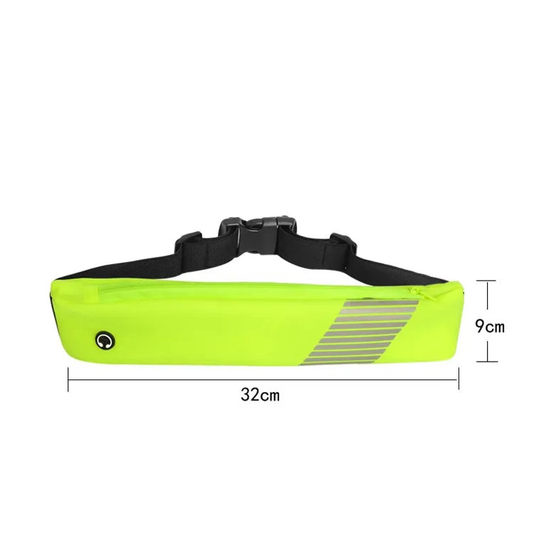 Outdoor Fitness Sports Waist Bag Multifunctional Running Invisible Close-Fitting Waist Bag(Fluorescent Green)