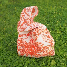 Palm Breeze Orange Knot Bag