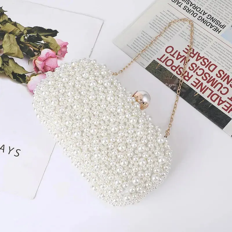 Pearl Dinner And Party Clutch Bag