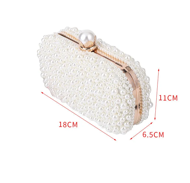 Pearl Dinner And Party Clutch Bag