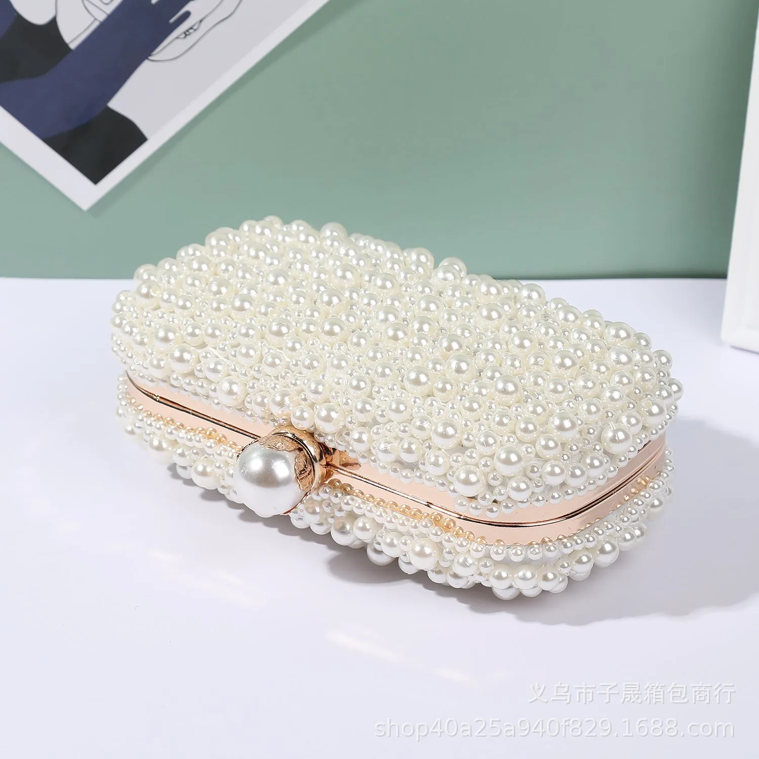 Pearl Dinner And Party Clutch Bag