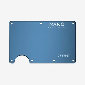 Personalised Front & Back Wallet Cover Plates (Riviera Navy)